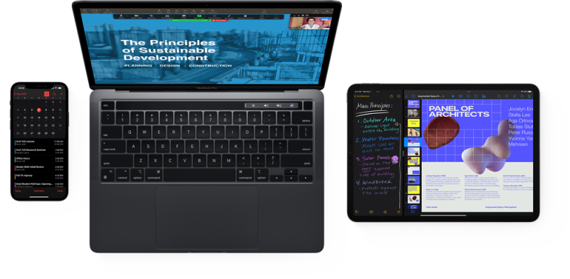 iPhone, MacBook und iPad